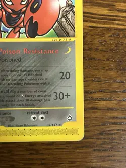 Pokemon Scizor 032/147 Aquapolis Regular Card - Image 5