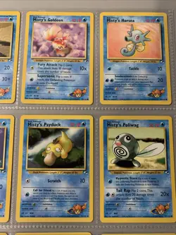 Pokemon TCG Misty's Gym Challenge Lot of 9 Cards - Psyduck, Poliwhirl, Seel WOTC - Image 3