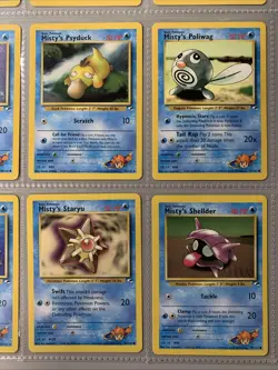 Pokemon TCG Misty's Gym Challenge Lot of 9 Cards - Psyduck, Poliwhirl, Seel WOTC - Image 4
