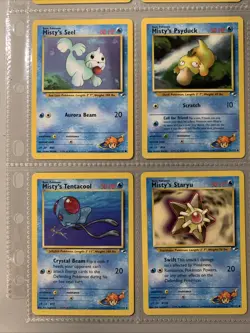 Pokemon TCG Misty's Gym Challenge Lot of 9 Cards - Psyduck, Poliwhirl, Seel WOTC - Image 5