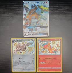 Pokemon TCG 3 Shiny Card Lot ENG Turtonator, Corviknight, Centiskorch (NM-LP) - Image 1