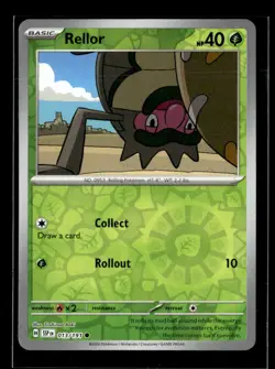 Pokemon Rellor 013/191 Surging Sparks Reverse Holo Common 3 Card Lot - Image 1