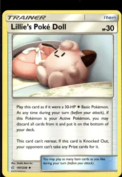 Pokemon Lillie's Poke Doll 197/236 Cosmic Eclipse Non Holo Uncommon 2 Card Lot - Image 1