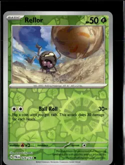 Pokemon Rellor 026/193 Paldea Evolved Reverse Holo Common 5 Card Lot LP - Image 1