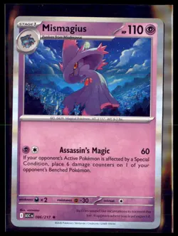 Pokemon Mismagius Holo 086/217 ME: Ascended Heroes ASC 4 card lot - Image 1