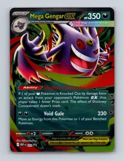 Mega Gengar ex 073 073 Pokemon Mega Evolution Tin Black Star Promo Card NM+ (a) - Image 1