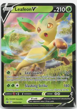 Leafeon V Promo SWSH: Sword & Shield Promo Cards SWSD Grass Holofoil SWSH194 NM - Image 1