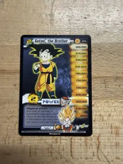 2002 Score CCG - TCG, 4 Star DBZ Card, Goten, the Brother #175 - Image 1
