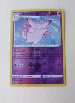Clefable Vivid Voltage Reverse Holo Rare Card 064/185 Pokemon TCG - LP - Image 1