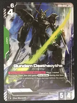Gundam Deathscythe - LR+ Alt Art FOIL GD01-025 Gundam Card Game Playset - Image 1