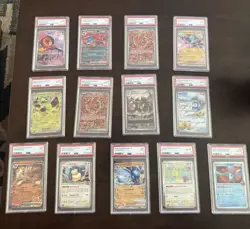 Lot Of 13 PSA Graded Pokemon Cards - Image 1