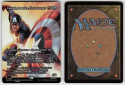 Captain America, First Avenger (Borderless) 88 Marvel Universe Foil MTG - Image 3