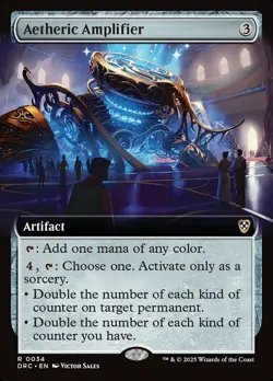 1x Aetheric Amplifier ~ Extended Art NM-Mint, English Commander: Aetherdrift MTG - Image 1