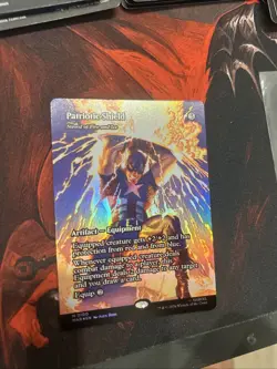 Patriotic Shield - Sword of Fire and Ice (Borderless) MTG Marvel Full Art Foil - Image 1