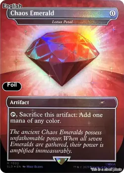 Chaos Emerald - Lotus Petal EN [SLD - 7032] - NM [Foil] TCG MTG - Image 1