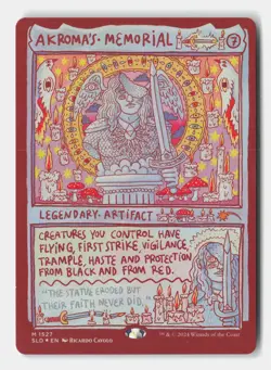 Akroma's Memorial (Rainbow Foil) 1527 Secret Lair Drop Series MTG NM - Image 1