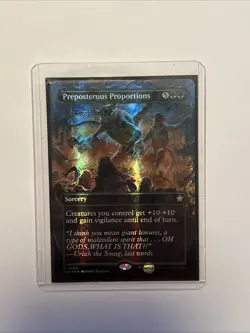 Preposterous Proportions (Borderless) (Mana Foil) Foundations Foil - Image 1