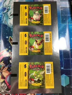 Pokemon Uncut Jungle Set Booster Pack Wraper Sheet - Image 1