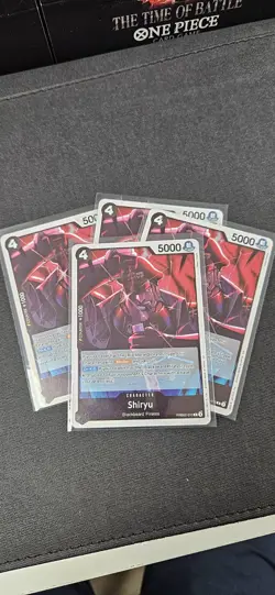 ONE PIECE - SHIRYU - PRB02-015 - RARE ENG PREMIUM BOOSTER 2 PRB02 - 4x Playset - Image 1