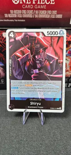 ONE PIECE - SHIRYU - PRB02-015 - RARE ENG PREMIUM BOOSTER 2 PRB02 - 4x Playset - Image 2