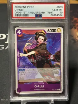 O-ROBI - One Piece OP05-063 - PSA 10 PROMO - 1st Anniversary 2023 - Image 1