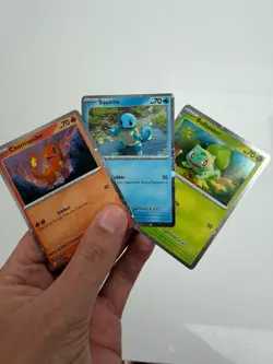 151 Promo Card Bundle: Bulbasaur, Charmander, Squirtle SVP046 SVP047 SVP048 LPNM - Image 1