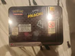 Pokemon Detective Pikachu Collector Treasure Chest Lunch Box Tin Sealed TCG 820650805387 - Image 2