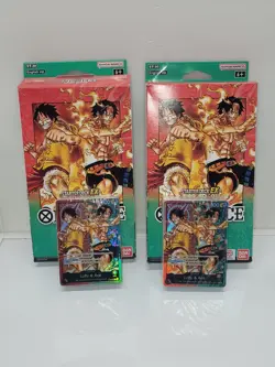 Lot Of 2 Loose One Piece Card Game Starter Decks EX -Luffy & Ace- [ST-30] - Image 1