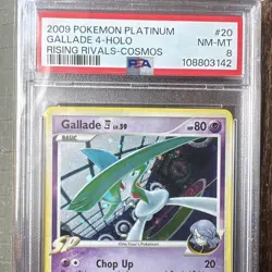 Pokemon TCG 2009 Rising Rivals Gallade Holo 20/111 PSA 8 Graded Card - Image 3
