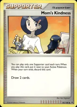 Mom's Kindness Uncommon Majestic Dawn 83/100 Supporter Pokemon Card - Image 1