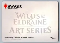 Blossoming Tortoise Art Card MTG S Art Series: Wilds of Eldraine 24 - Image 2