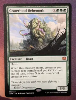 MTG - Craterhoof Behemoth - TDM (NM+) - Image 1