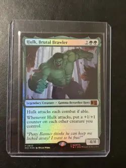 MTG Hulk, Brutal Brawler Commander: Marvel Super Heroes Foil - Image 1