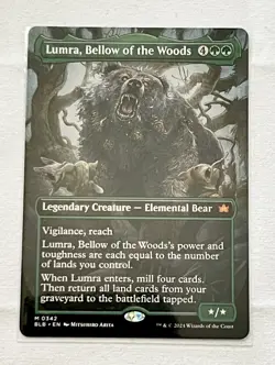 Lumra, Bellow of the Woods (Borderless) (0342) Bloomburrow Regular - Image 1
