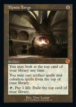 Light Play x 1 Mystic Forge - Foil - Retro Frame The Brothers' War Retro Artifac - Image 1