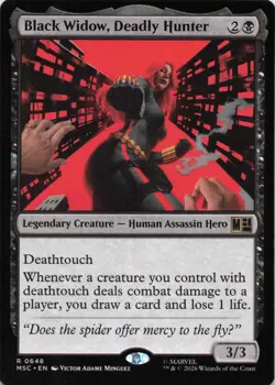 BLACK WIDOW, DEADLY HUNTER 648 COMMANDER: MARVEL SUPER HEROES MTG NM/M - Image 1