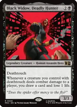 BLACK WIDOW, DEADLY HUNTER 648 COMMANDER: MARVEL SUPER HEROES MTG NM/M - Image 3
