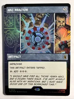 MTG Marvel Super Heroes 0310 Showcase Panel ARC Reactor Rare FOIL - Image 1