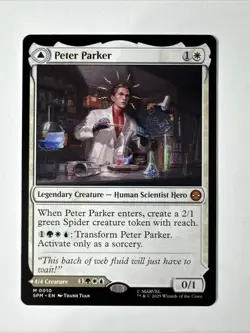 Peter Parker Amazing Spider-Man - NM Regular Mythic #10 Magic The Gathering MTG - Image 1
