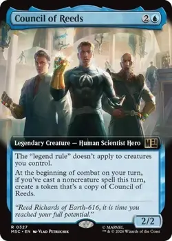 Council of Reeds - Extended Art - Marvel Super Heroes - NM - Image 1