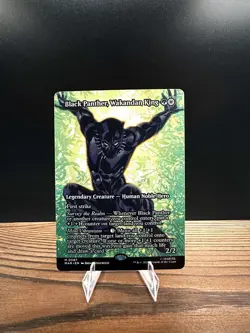 Black Panther, Wakandan King (Borderless) Marvel Universe Regular, MTG - Image 1