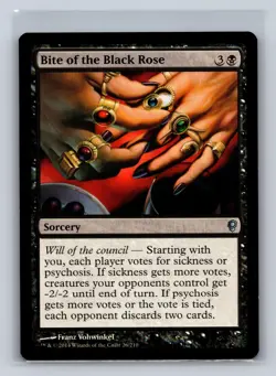 Bite of the Black Rose 26 Uncommon Conspiracy Magic: The Gathering Near Mint - Image 1