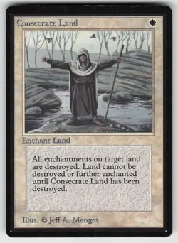 Consecrate Land Beta Edition Uncommon MAGIC: THE GATHERING - Image 1