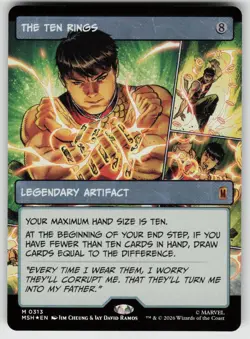 The Ten Rings (Borderless) 313 Marvel Super Heroes Foil MAGIC: THE GATHERING - Image 1