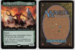 Nakia, Wakandan Operative (Extended Art) 384 Commander: Marvel Super Heroes MTG - Image 3