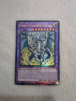 RA05-EN037 Albion the Sanctifire Dragon Ultimate Rare 1st Ed YuGiOh - Image 1