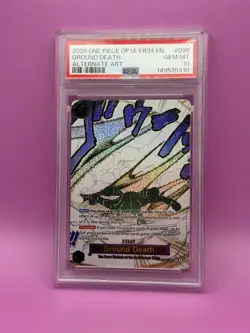 2026 One Piece OP14 The Azure Sea's Seven Ground Death OP14-096 Alt Art PSA 10 - Image 1
