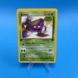 Grimer 57/82 Common Team Rocket Pokemon 1st Edition LP - Image 1