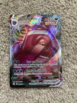 Pokemon Gengar VMAX TCG Fusion Strike Card 157/264 Near Mint Condition - Image 1