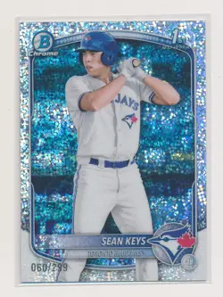 Sean Keys 2025 Bowman Chrome Prospects Speckle Refractor 1st Blue Jays 60/299 - Image 1